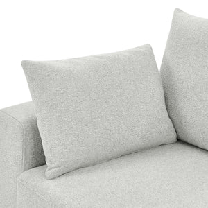 English Elm Modern Low Profile Upholstered Sofa Deep Seat Cushions for Apartment Living Rooms Beige B343P435915