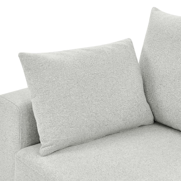 English Elm Modern Low Profile Upholstered Sofa Deep Seat Cushions for Apartment Living Rooms Beige B343P435915