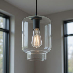 Candle Style Metal Dimmable Chandelier with Glass Shades for Elegant Dining Room Ceiling Light