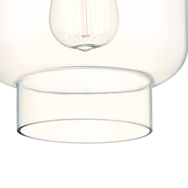 Candle Style Metal Dimmable Chandelier with Glass Shades for Elegant Dining Room Ceiling Light