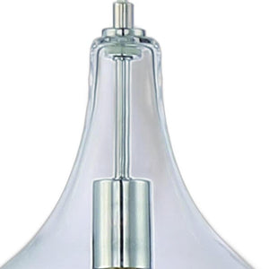 Candle Style Metal Dimmable Chandelier with Glass Shades for Elegant Dining Room Ceiling Light