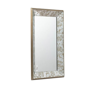 Homeroots 24" Silver Glass Framed Accent Mirror  Mdf 484983
