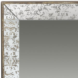 Homeroots 24" Silver Glass Framed Accent Mirror  Mdf 484983