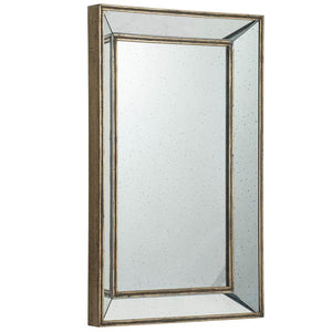 Homeroots Silver Rectangle Accent Mirror  Mdf 484989