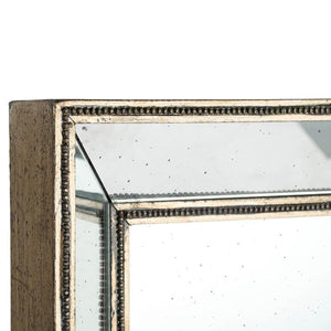 Homeroots Silver Rectangle Accent Mirror  Mdf 484989