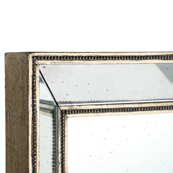 Homeroots Silver Rectangle Accent Mirror  Mdf 484989