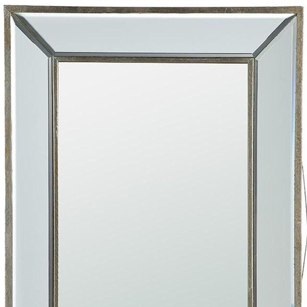Homeroots 16" Silver Glass Framed Accent Mirror  Glass 484998