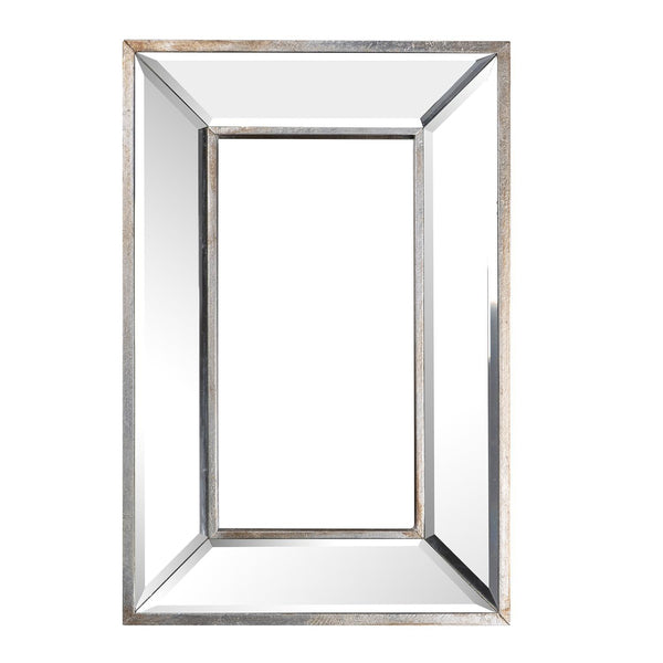 Homeroots 18" Silver Framed Accent Mirror  Glass 484999