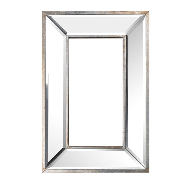 Homeroots 18" Silver Framed Accent Mirror  Glass 484999