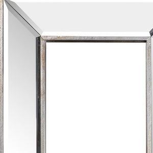 Homeroots 18" Silver Framed Accent Mirror  Glass 484999