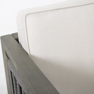 English Elm Christopher Knight Home® - 4-Pieces Acacia Wood Patio Furniture Set with Grey Rope & Beige Cushions, Weatherproof Deep Seating Set N780P171148F