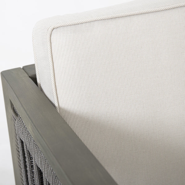 English Elm Christopher Knight Home® - 4-Pieces Acacia Wood Patio Furniture Set with Grey Rope & Beige Cushions, Weatherproof Deep Seating Set N780P171148F