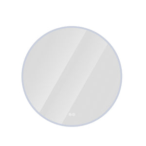 English Elm Round Led Vanity Mirror Frameless Anti-fog Wall Mount with Dimming for Bath or Bedroom W2071P313176