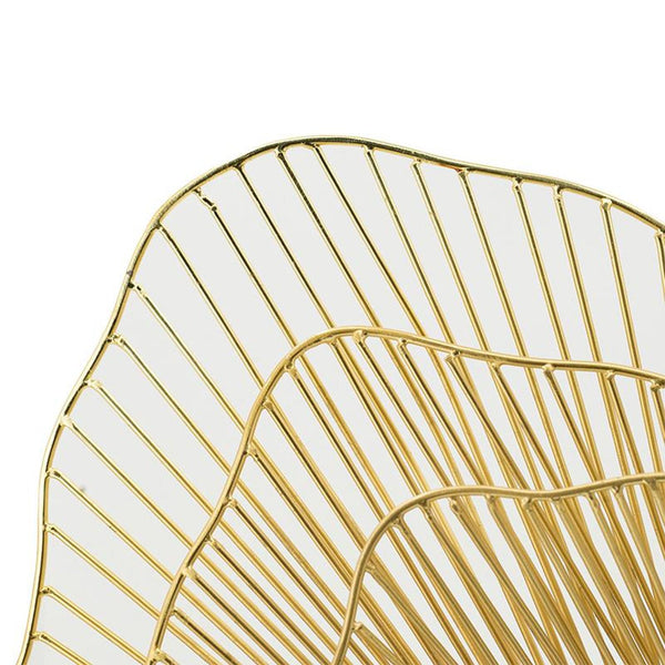 Homeroots 27" Gold Floral Sunburst Iron Framed Accent Mirror  Iron 485019