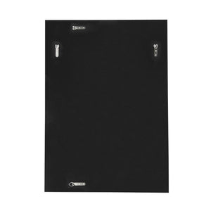 Homeroots 28" Black Metal And Glass Mosaic Framed Accent Mirror  Mdf 485072