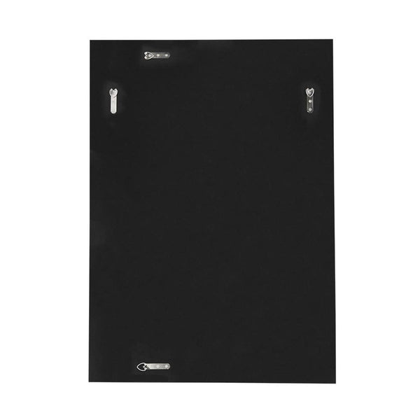 Homeroots 28" Black Metal And Glass Mosaic Framed Accent Mirror  Mdf 485072