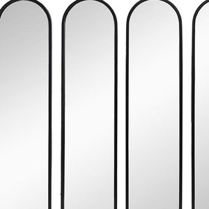 Homeroots 36" Black Square Iron Framed Accent Mirror  50% Iron,25% Mirror,25% Mdf 485103