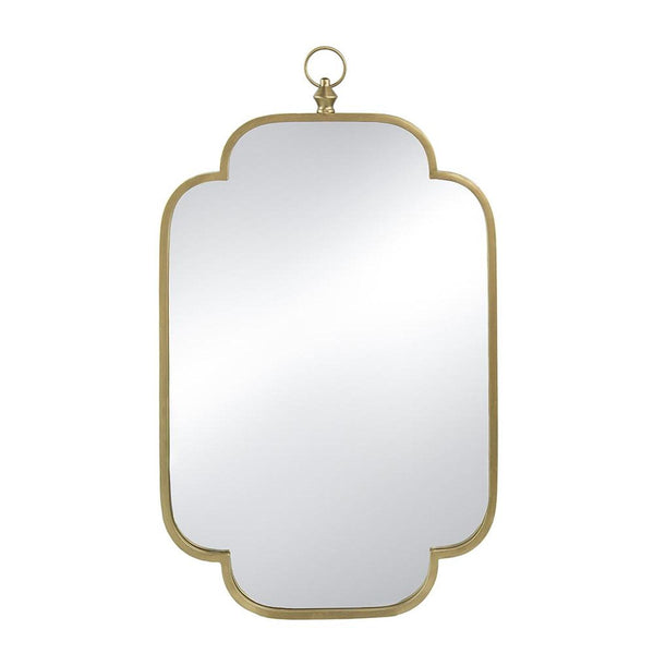 Homeroots 36" Gold Novelty Iron Framed Accent Mirror  50% Iron,25% Mirror,25% Mdf 485104
