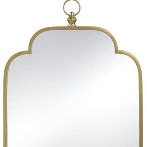 Homeroots 36" Gold Novelty Iron Framed Accent Mirror  50% Iron,25% Mirror,25% Mdf 485104