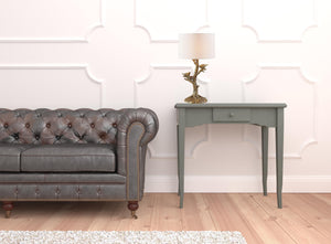 Homeroots 22" Golden Birds In A Tree Table Lamp With White Drum Shade   485190