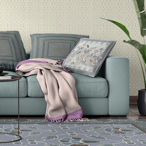 Homeroots 26x26 Gray Purple Brown Green Bee Blown Seam Broadcloth Animal Print Throw Pillow   485236