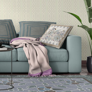 Homeroots 26x26 Pink Gray Bee Blown Seam Broadcloth Animal Print Throw Pillow   485246