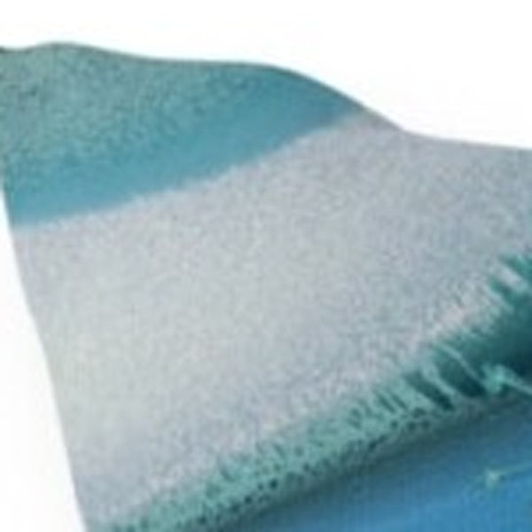 Homeroots 26" X 26" Blue And White Bird Blown Seam Floral Indoor Outdoor Throw Pillow  Polyester And Cotton Blend 485487