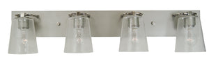 Framburg 4-light Elegant Mercer Sconce - Handcrafted American Design With Durable Metal Construction Satin Pewter With Polished Nickel Metal 4854 Sp/Pn/Cs