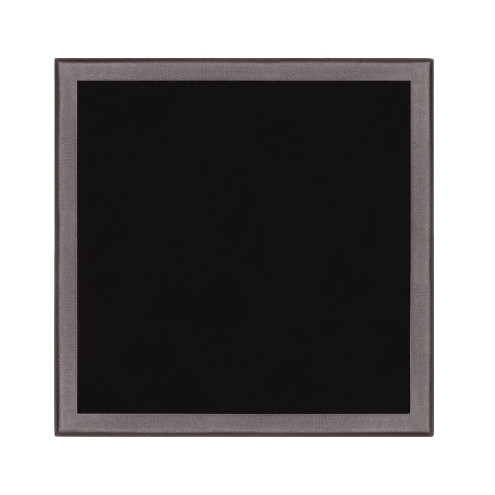 Homeroots 18" Black Square Glass Outdoor Side Table - Stylish & Elegant Decor For Your Patio Or Garden Space!   485596