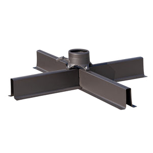 Homeroots 12' Navy Blue Polyester Round Tilt Cantilever Patio Umbrella With Stand  Aluminum 485630