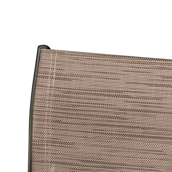 HomeRoots Set of Two 28" Brown Aluminum Outdoor Bar Chairs with Footrest for Stylish Patio Comfort 485766