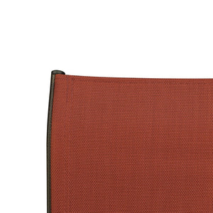 HomeRoots Set of Two Stylish 28" Brown and Orange Outdoor Bar Chairs with Footrest for Ultimate Comfort 485768