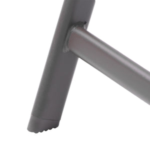 Homeroots Set Of Four 35" Brown Steel Sling Outdoor Folding Arm Chairs – Stylish, Ergonomic Comfort For Relaxation  Steel 485811