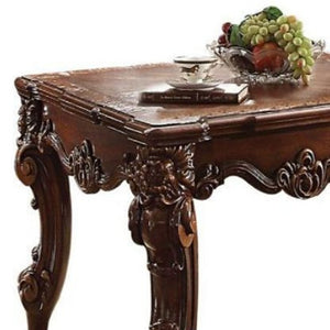 Homeroots 26" Cherry Manufactured Wood Square End Table   485857