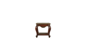 HomeRoots 24" Elegant Honey Oak Solid Wood Square End Table with Shelf – Versatile, Durable, and Stylish Design 485877