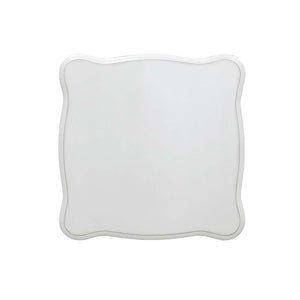 Homeroots 26" Antique Pearl Manufactured Wood Square End Table   485889