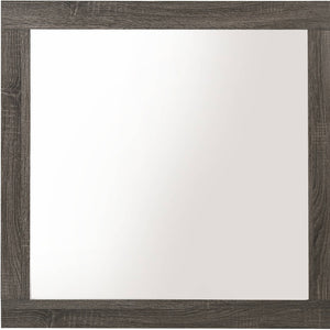 Homeroots 35" Square Dresser Mirror  Wood,Veneer,Composite Wood 485893