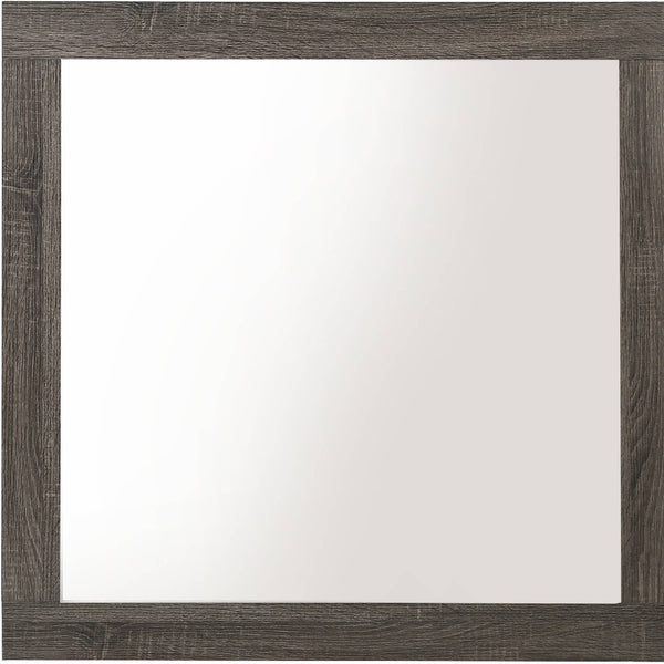 Homeroots 35" Square Dresser Mirror  Wood,Veneer,Composite Wood 485893