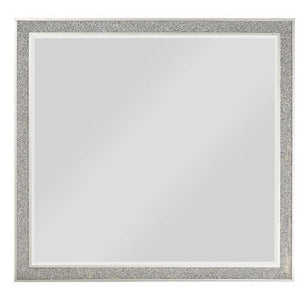 Homeroots 36" Dresser Wood Mirror  Wood(Poplar),Mdf,Mirror,Acrylic 485941