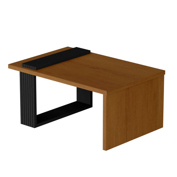 Homeroots 32" Brown And Black Coffee Table   485967