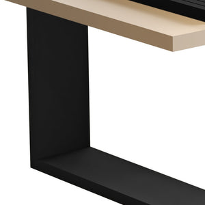 Homeroots 32" Off White And Black And Off White Coffee Table   485968