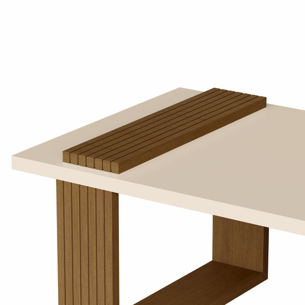 Homeroots 32" Off White Coffee Table   485969