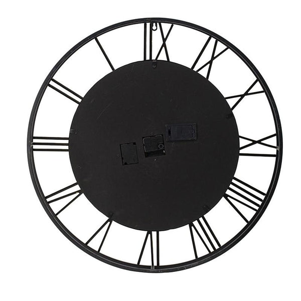 Homeroots 28" Circle Copper Metal And Glass Analog Exposed Gear Wall Clock  Iron 485980