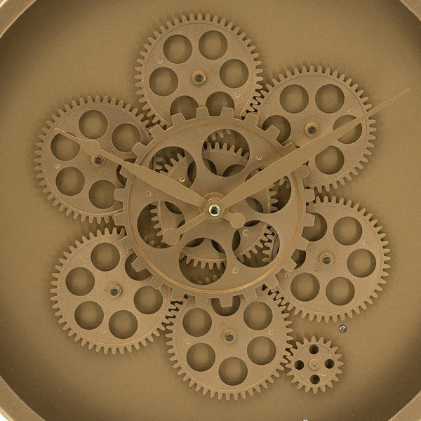 Homeroots 24" Circle Gold Acrylic Analog Wall Clock  Acrylic 485989