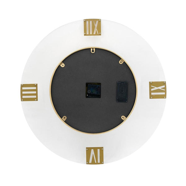 Homeroots 24" Circle Gold Acrylic Analog Wall Clock  Acrylic 485989