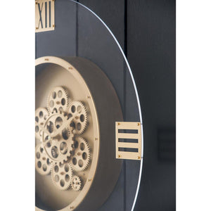 Homeroots 24" Circle Gold Acrylic Analog Wall Clock  Acrylic 485989