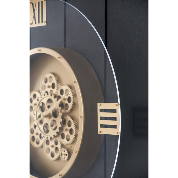 Homeroots 24" Circle Gold Acrylic Analog Wall Clock  Acrylic 485989