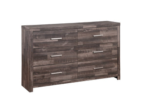 Homeroots 60" Dark Brown Solid And Manufactured Wood Six Drawer Double Dresser  Solid And Manufactured Wood 485998