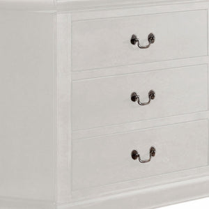 Homeroots 57" White Solid Wood Six Drawer Double Dresser  Solid Wood 485999