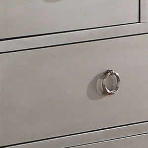 Homeroots 57" Platinum Solid And Manufactured Wood Seven Drawer Triple Dresser  Solid And Manufactured Wood 486000